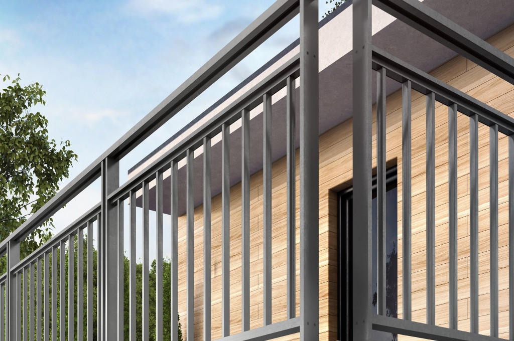 Garde-corps aluminium exterieur pour villa